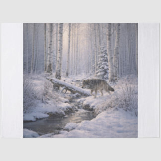 Forest Wolf Tissue Paper