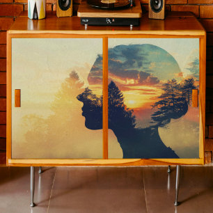 Forest Woman Decoupage  Tissue Paper