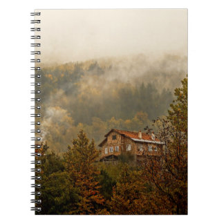 Forest Wooden House: Tranquil Scene Notebook