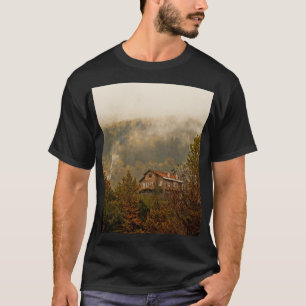 Forest Wooden House: Tranquil Scene T-Shirt