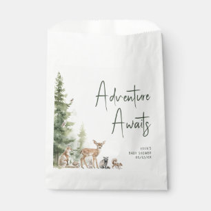Forest Woodland Animals Adventure Awaits Favour Bags