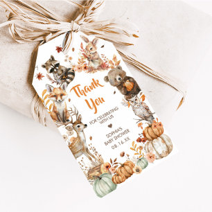 Forest Woodland Animals Birthday Party Favour Tags