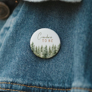 Forest Woodland Animals Grandma To Be 6 Cm Round Badge