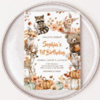 Forest Woodland Animals Pumpkin Birthday Party
