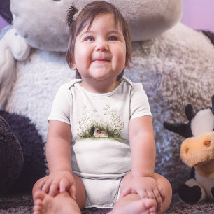 Forest Woodland Baby Deer Baby Bodysuit