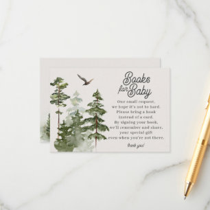 Forest Woodland Books for Baby Enclosure Card