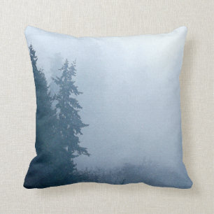 Forest Woods Meadow Ferns Oregon Trail Photography Cushion