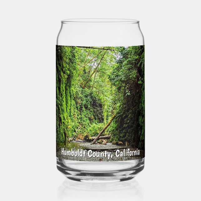 Forested Fern Canyon Creek Trail Can Glass (Front)