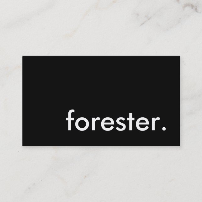 forester. business card (Front)