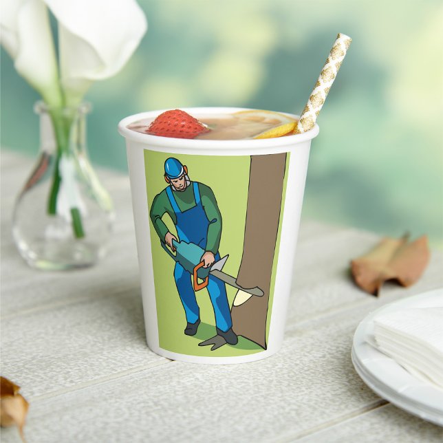 Forestry Worker Paper Cups (Creator Uploaded)
