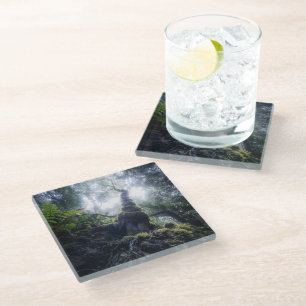 Forests Anaga Rural Park Canary Islands Glass Coaster