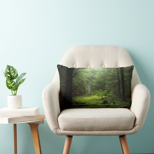 Forests | Auvergne France Lumbar Cushion (Chair)