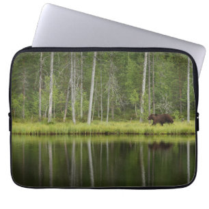 Forests Bear at Taiga Forest Northern Finland Laptop Sleeve