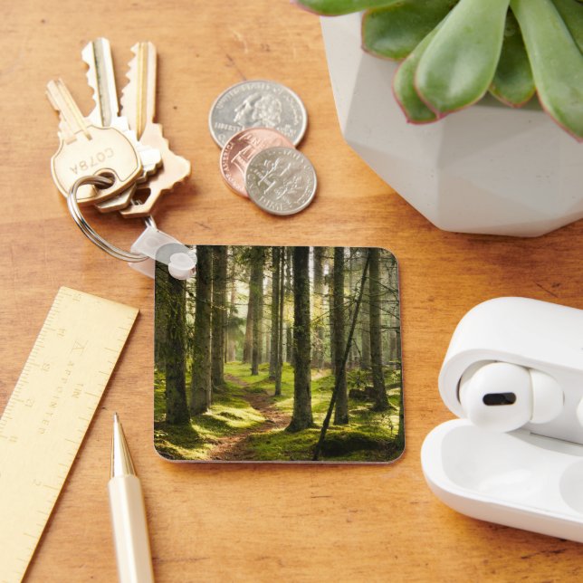 Forests | Boreal Forest Sweden Key Ring (Desk)