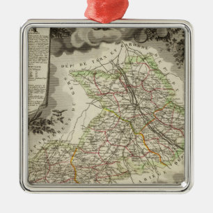 Forests, cities, towns metal tree decoration