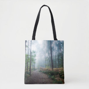 Forests   Dark Foggy Woods Norfolk UK Tote Bag