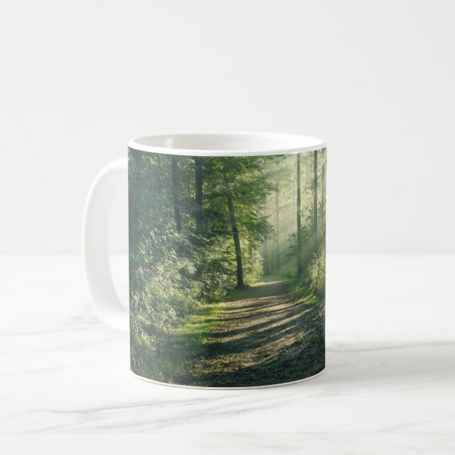 Forests | Forest Path Hamburg Germany Coffee Mug (Front Left)