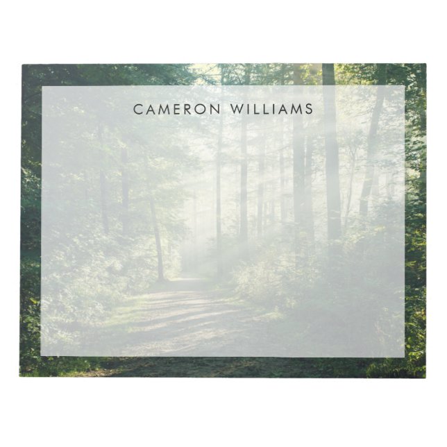 Forests | Forest Path Hamburg Germany Notepad (Front)