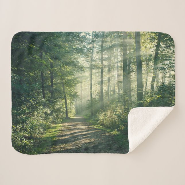 Forests | Forest Path Hamburg Germany Sherpa Blanket (Front (Horizontal))
