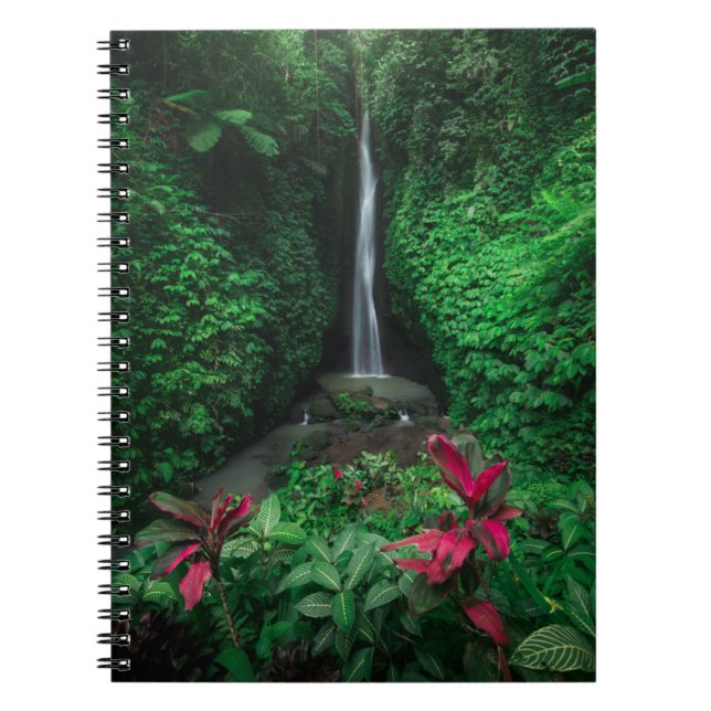 Forests | Leke Leke Waterfalls in Bali Notebook (Front)
