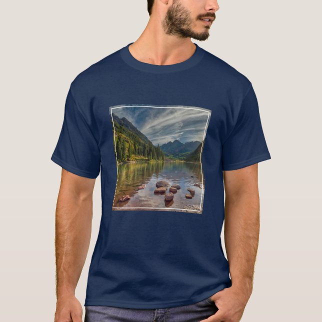 Forests | Maroon Bells Colorado T-Shirt (Front)