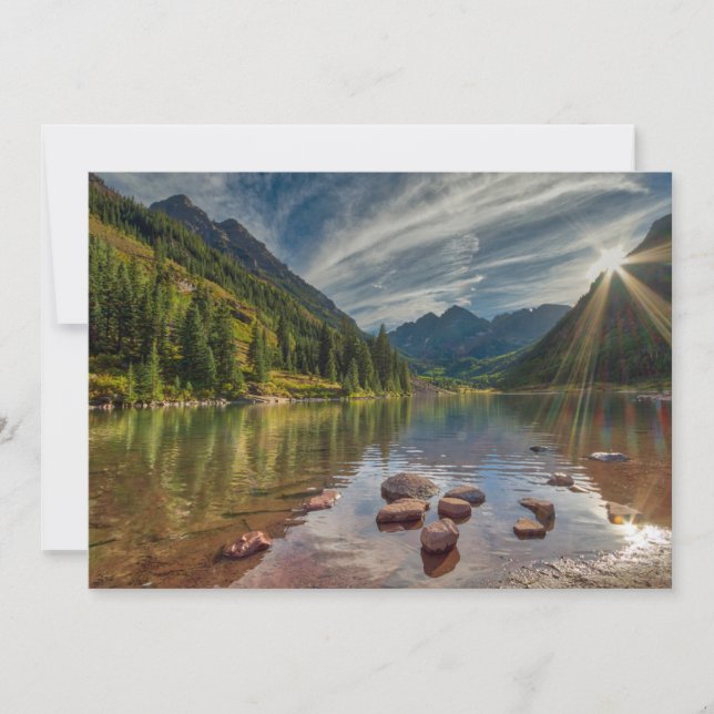 Forests | Maroon Bells Colorado Thank You Card (Front)