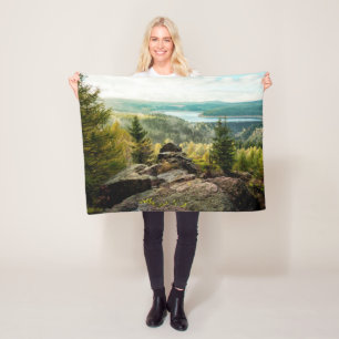 Forests   Ore Mountains Germany Fleece Blanket