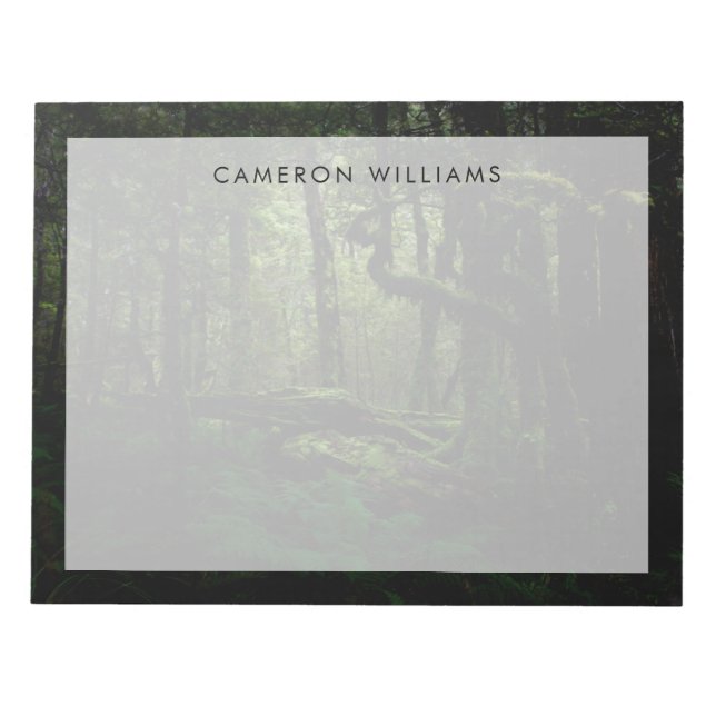 Forests | Routeburn Track Fiordland National Park Notepad (Front)