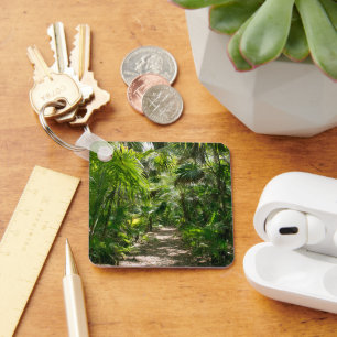Forests Tropical Rainforest Tulum Mexico Key Ring