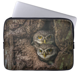 Forests   Two Owls Looking Laptop Sleeve