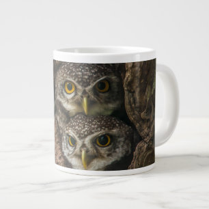 Forests Two Owls Looking Large Coffee Mug