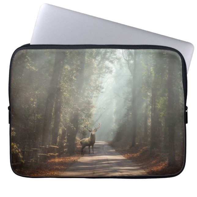 Forests | Woodland Stag Laptop Sleeve (Front)