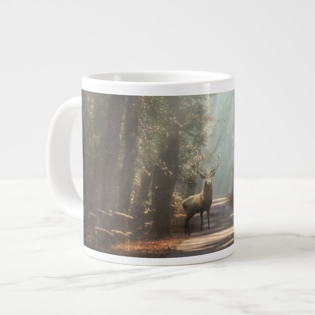 Forests | Woodland Stag Large Coffee Mug (Front Left)