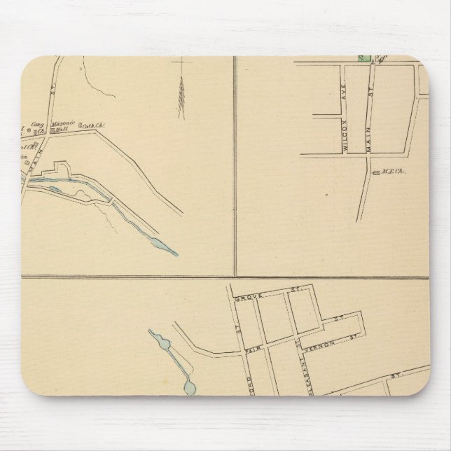 Forestville, S Glastonbury, E Berlin Mouse Pad (Front)