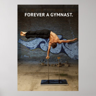 Forever a Gymnast - Gymnastics Motivational Poster