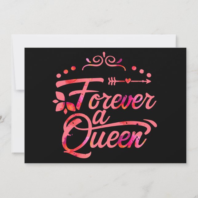 Forever A Queen  Holiday Card (Front)