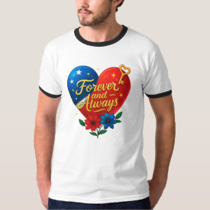 Forever & Always Heart Key T-Shirt   FreeFit