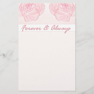 Forever & Always Rose Stationery