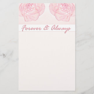 Forever & Always Rose Stationery