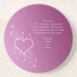 Forever and A Day Poem Coaster