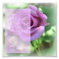 Forever and a Day Poem Photo Print