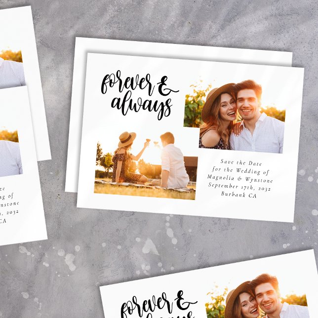 Forever and Always Photos Wedding Save The Date (Creator Uploaded)