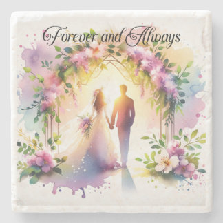 Forever and Always Pillow Stone Coaster