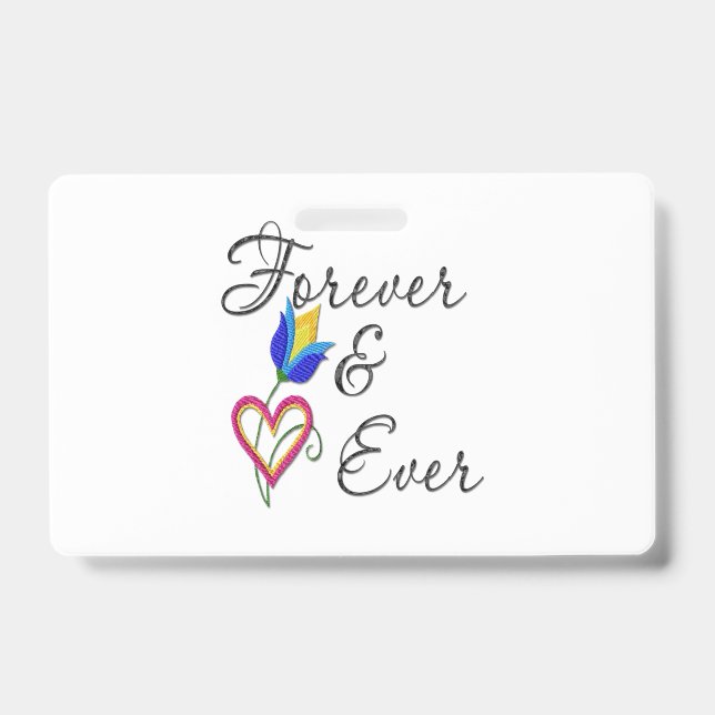 forever and ever ID badge (Front)