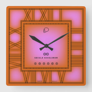 Forever And Ever Square Wall Clock