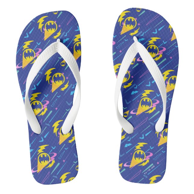 Forever Batman Bat Signal Pattern Jandals (Footbed)