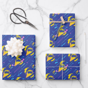 Forever Batman Bat Signal Pattern Wrapping Paper Sheet