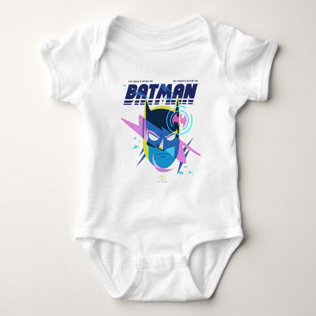 Forever Batman Light Up Head Graphic Baby Bodysuit (Front)