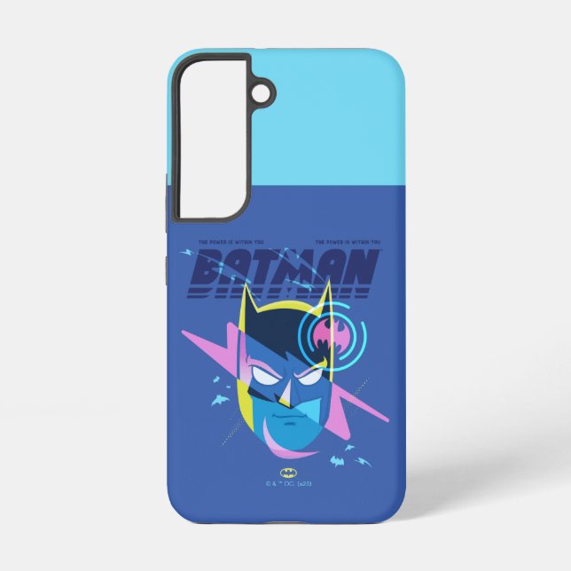 Forever Batman Light Up Head Graphic Samsung Galaxy S22 Case (Back)