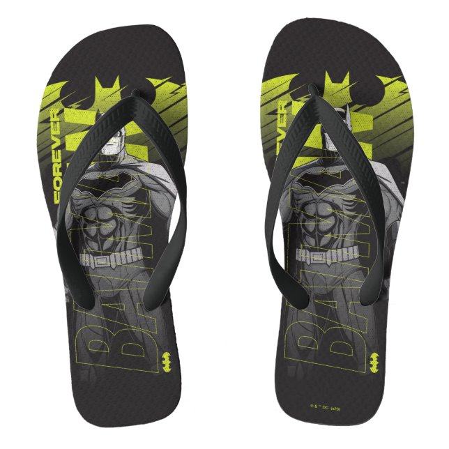Forever Batman Power Up Character Art Jandals (Footbed)